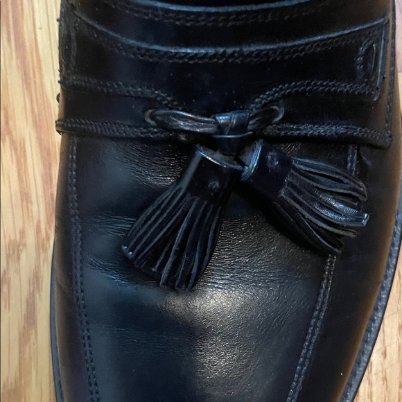 Johnston and Murphy Signature Series Black Tassel Men’s Loafers 8W made in Italy main image 4